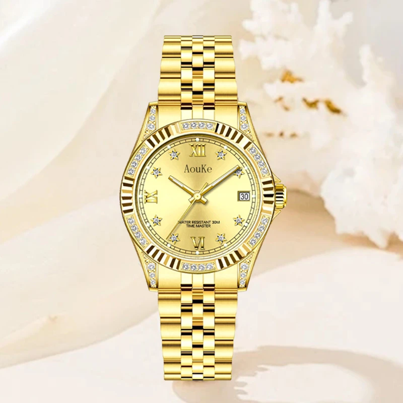 经典轻奢金辉星语系列时尚百搭女士轻奢腕表高档kk8811