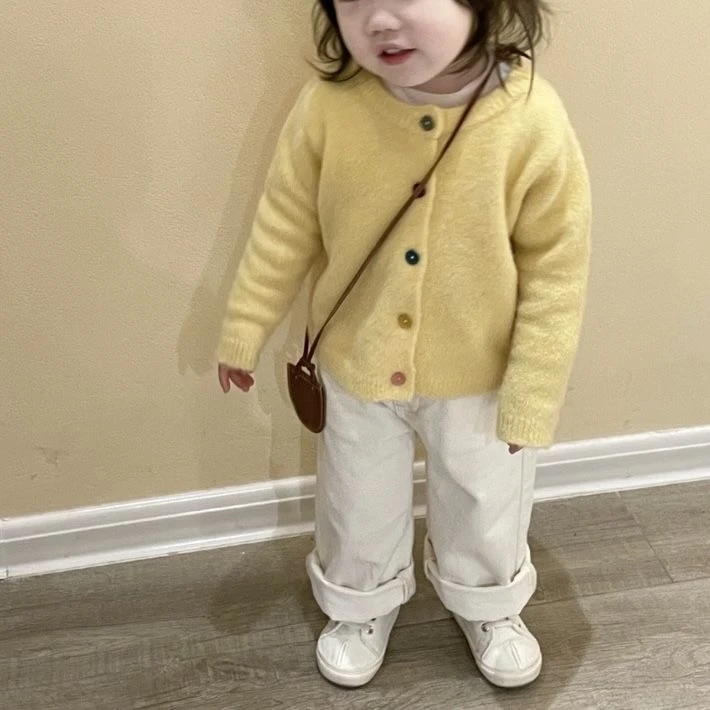 儿童毛衣2025秋冬款男女童针织柔软时尚开衫中小童百搭毛线衣外套