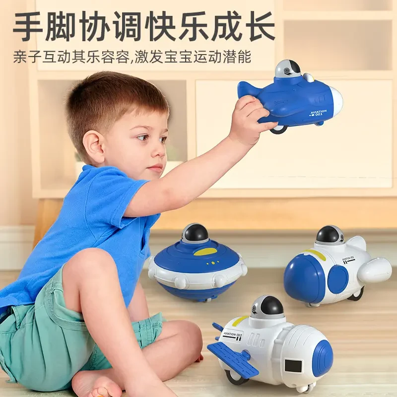 太空宇航员空间站按压车飞船火箭飞机惯性航天回力耐摔玩具滑行