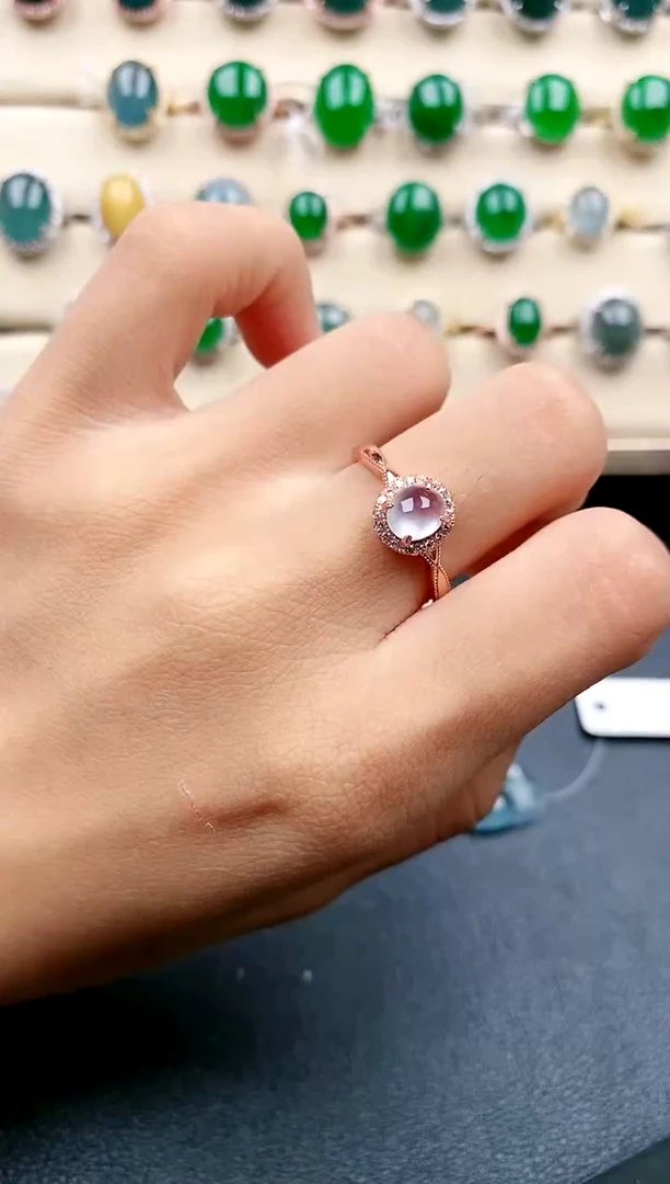 【闪购商品】翡翠戒指银S925镶嵌....