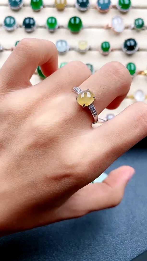 【闪购商品】翡翠戒指银S925镶嵌......