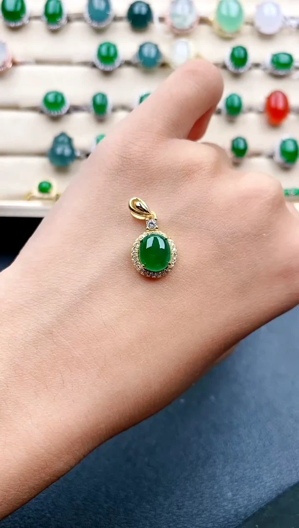 【闪购商品】翡翠戒指银S925镶嵌....