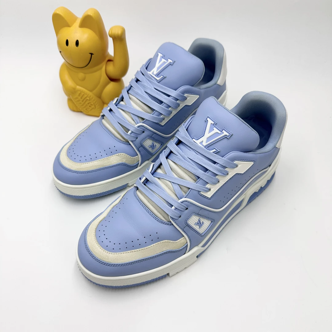 Lv/41码/北卡蓝拼接Trainer板鞋/98新