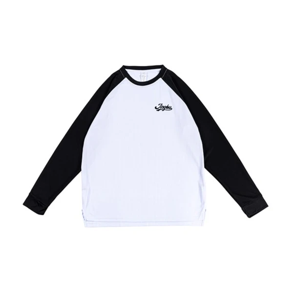 Find sport 713美式撞色圆领运动健身打底速干透气长袖户外投篮服