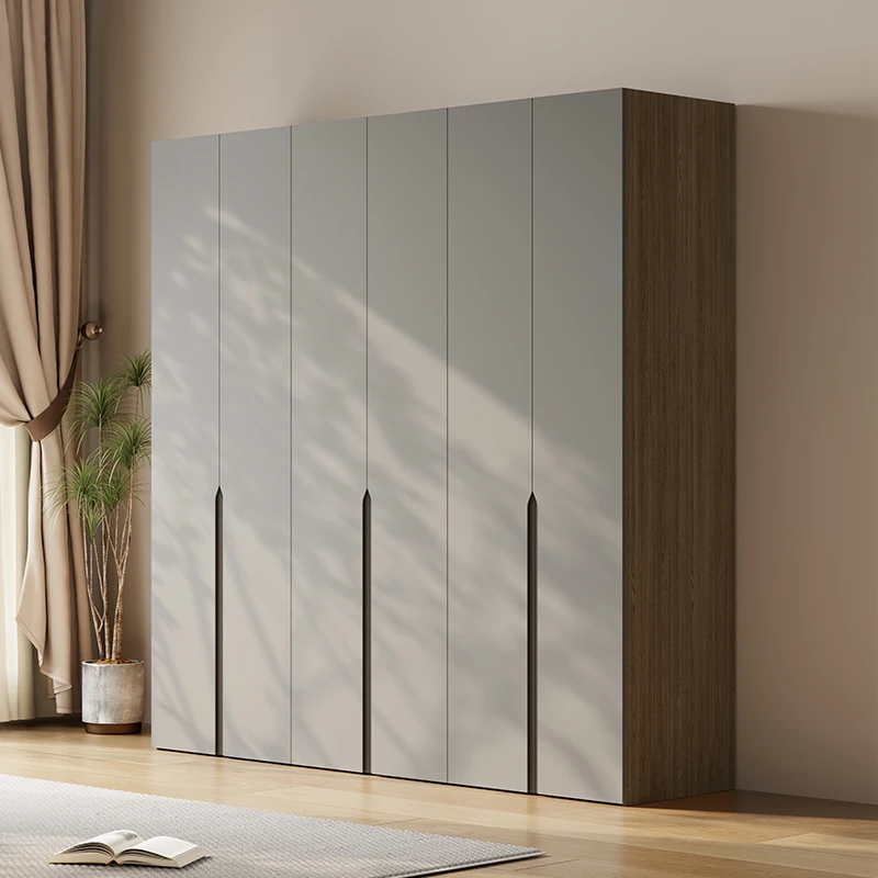一门到顶实木衣柜简约现代卧室家用柜子多层板衣橱
