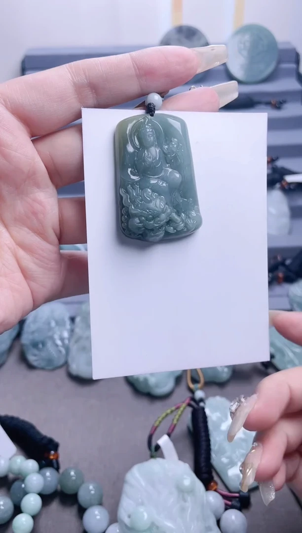 【闪购商品】翡翠吊坠(不含链)未镶嵌文殊