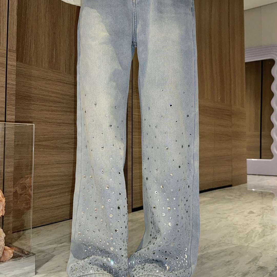 【大瑞拉专属】TT Studio | 秋季新品轻奢设计款微闪简约牛仔裤