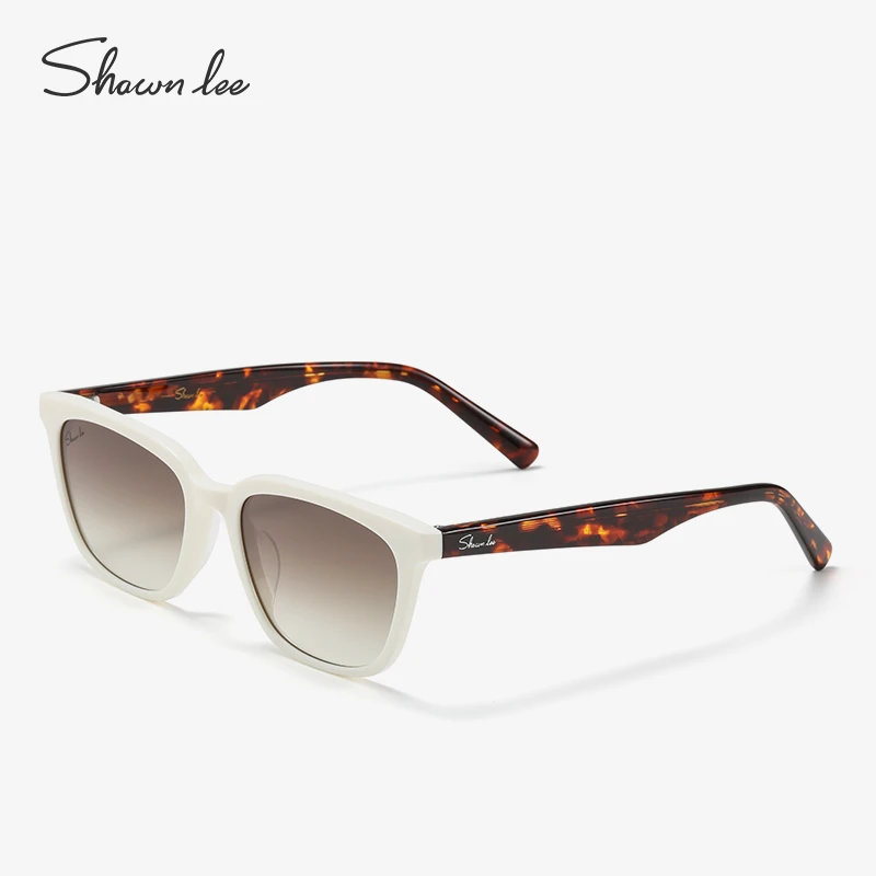 Shawnlee新款窄框时尚猫眼渐变色墨镜女轻奢防晒防紫外线太阳镜