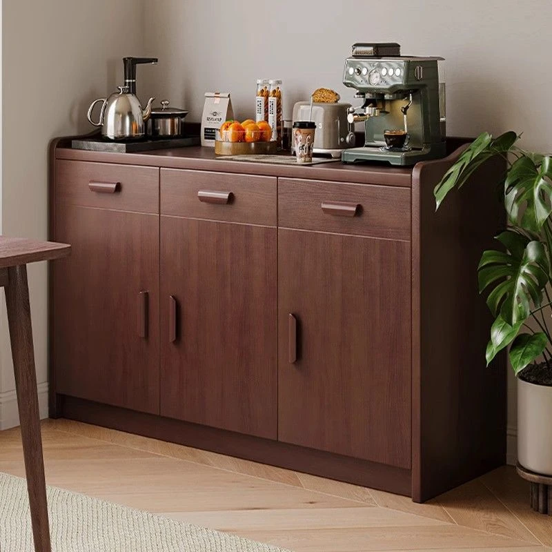 实木餐边柜茶水柜橱柜家用厨房置物柜客厅柜子储物柜收纳柜备餐柜