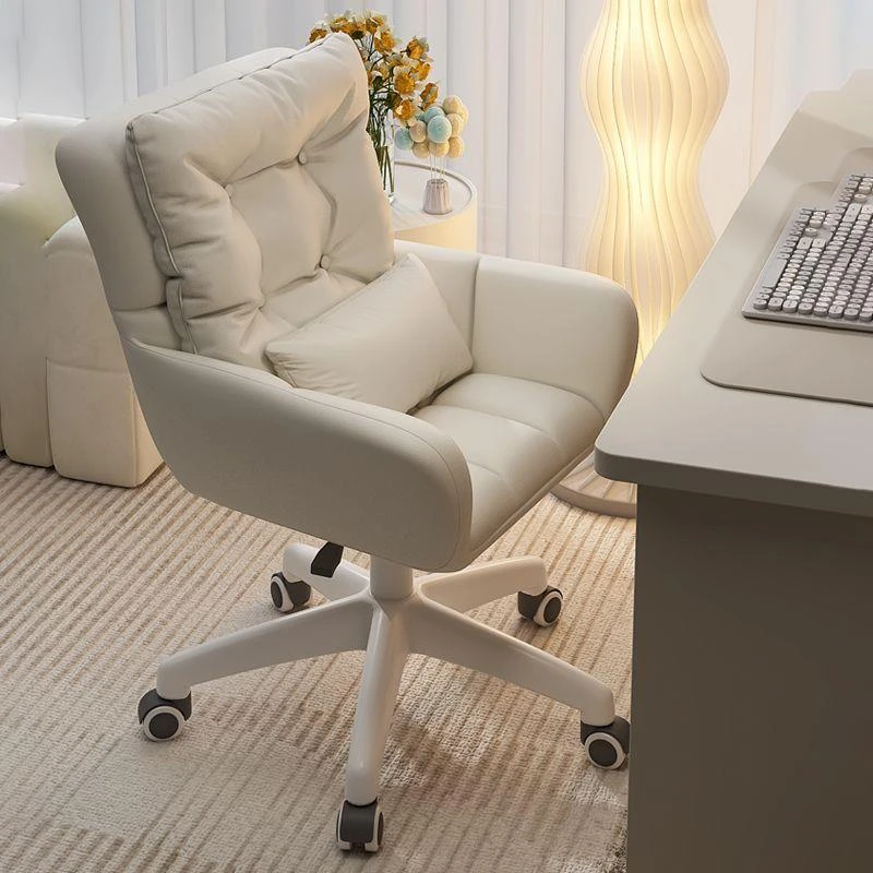 LEWEN/乐瑥电脑椅坐学习椅书桌椅女生卧室出租房化妆家用电脑椅