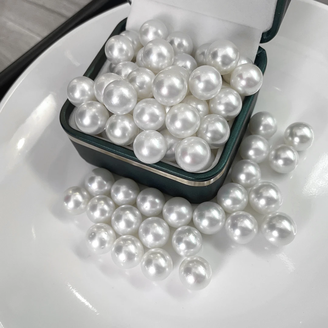 儒尚珠宝 定制链接澳白裸珠项链 戒指 耳钉 吊坠 首饰多样性发一