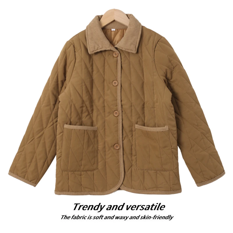 换季浮力女士绗缝棉服时尚百搭显瘦上衣HH567宽松休闲可内搭