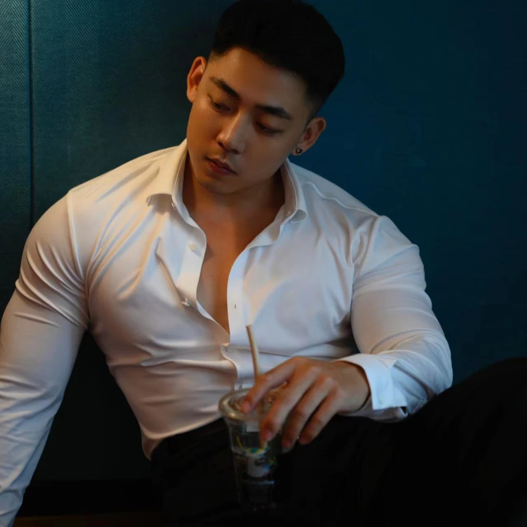 Aresdate（大H视频同款)男士轻奢净无痕高弹力长袖衬衫抗皱免烫