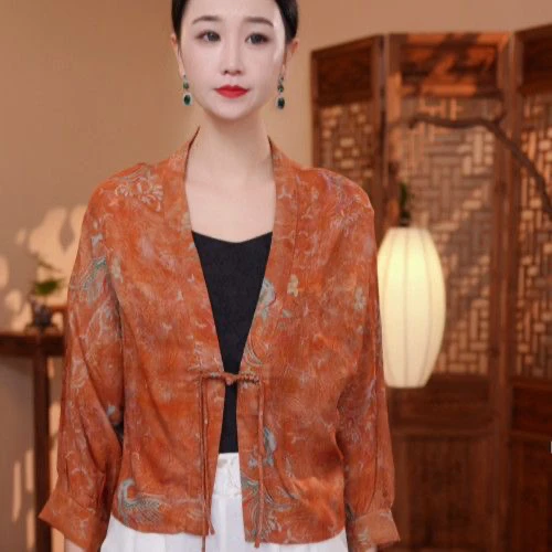 8900气质国风宽松版夏季外套