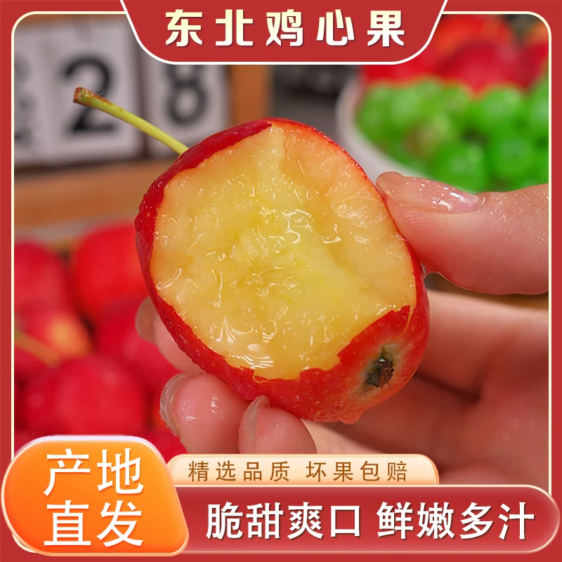 正宗东北鸡心果新鲜时令水果小苹果海棠果鲜甜多汁精选品质3斤起