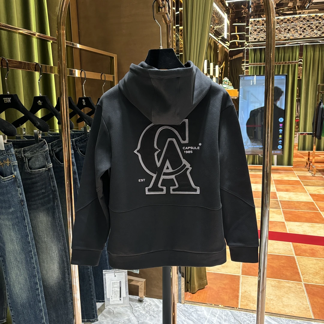 GY/ 高定重工手工裁剪情侣款连帽卫衣22001