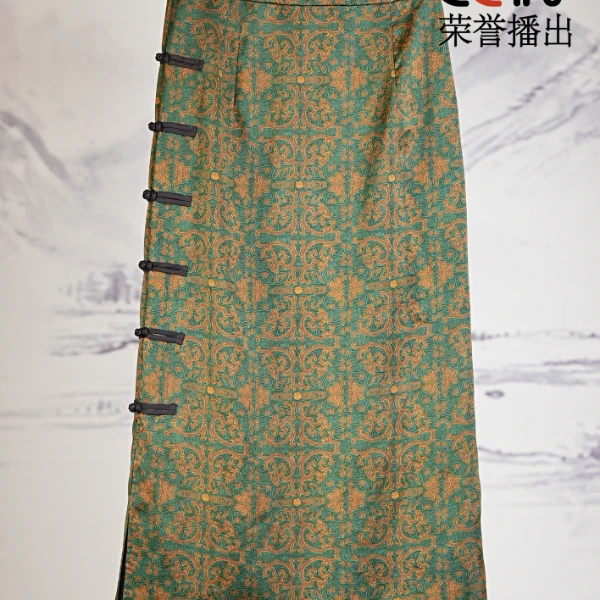 萧娘【兰馨】香云纱女装半身裙复古休闲宽松桑蚕丝时尚百搭国风1270