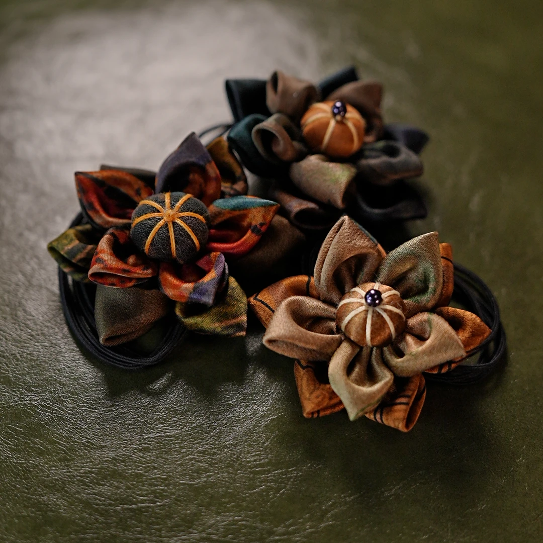 萧娘【头饰】香云纱发圈气质百搭国风纯手工简约民族风2014