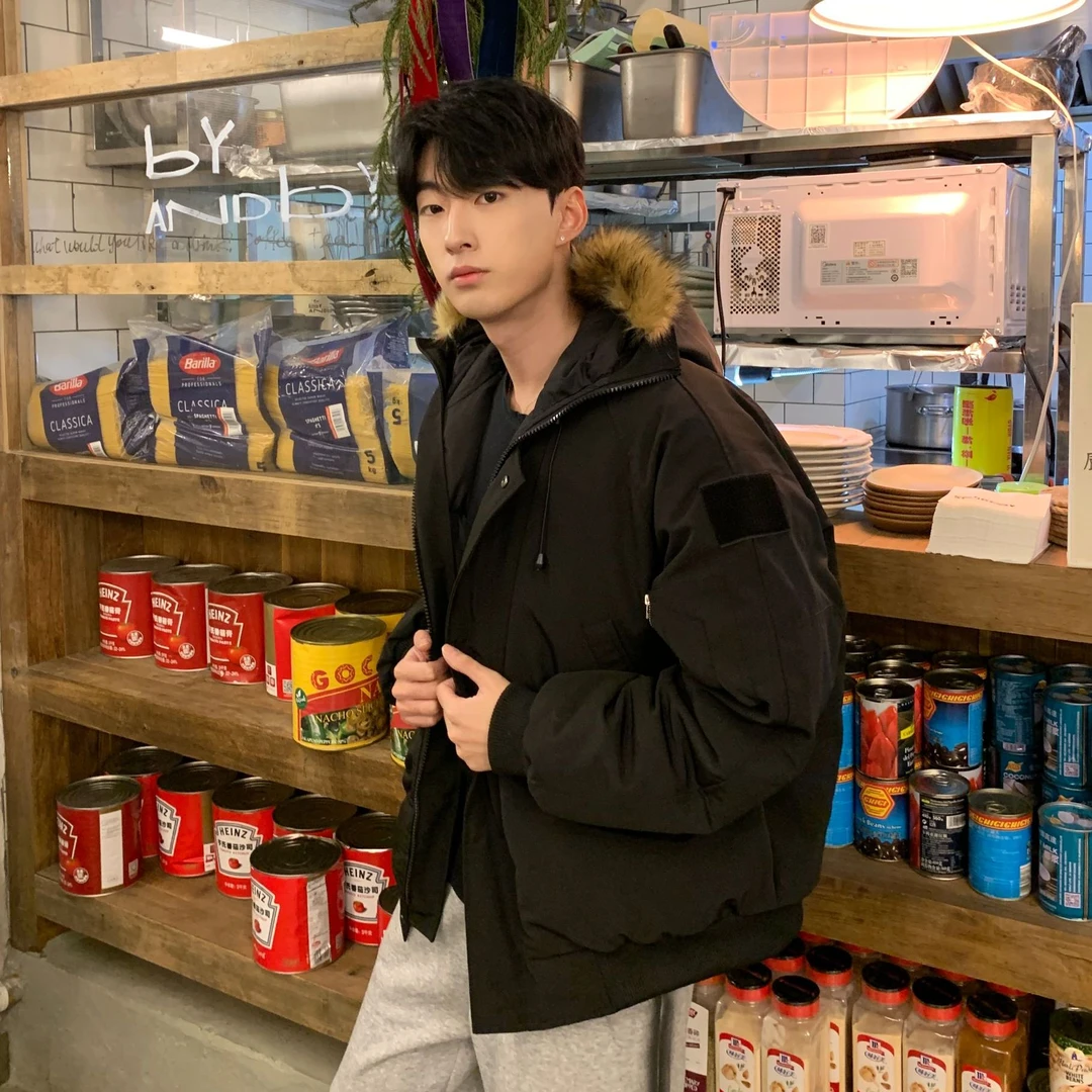 【ONEARTS棉服】冬季加厚大毛领工装棉服男女同款棉袄保暖棉衣宽松