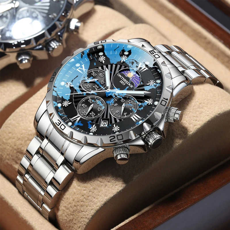 男士手表多功能高端机械表防水夜光商务高级感男款石英腕表高颜值