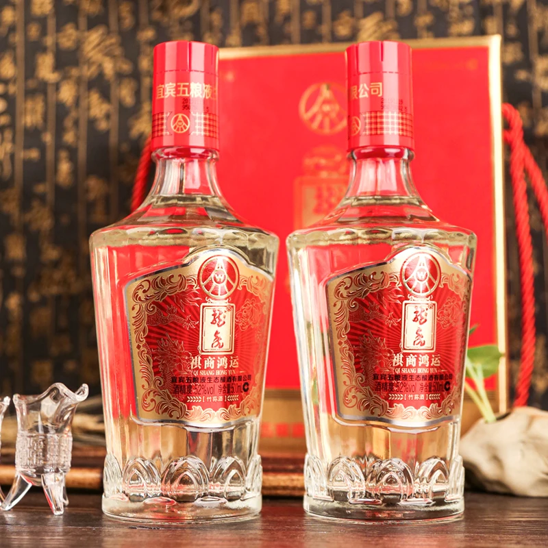 龙虎祺商鸿运竹荪酒SU52度500ml*4瓶