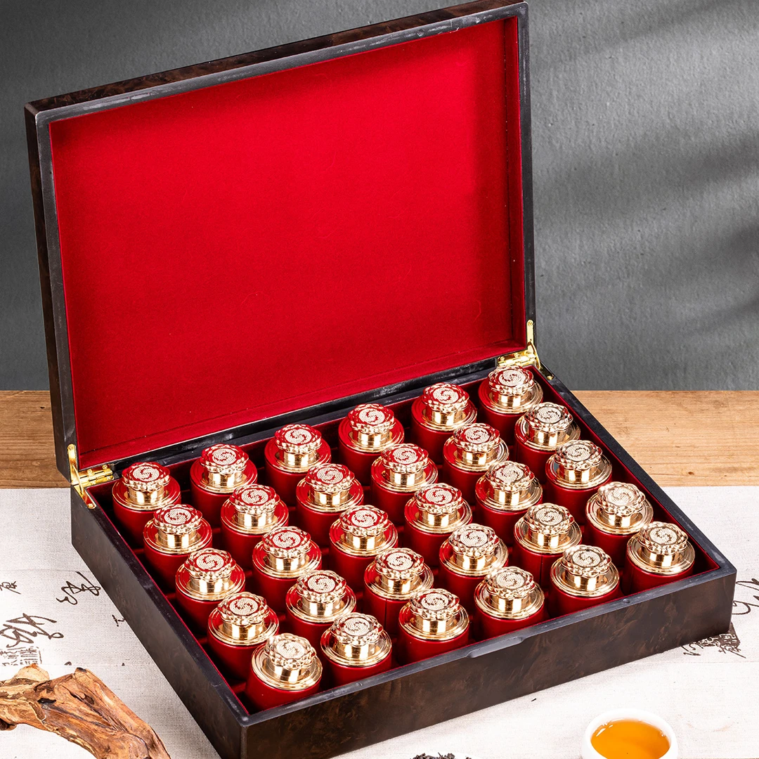 【金丝楠木纹】武夷山大红袍乌龙茶茶叶实木礼盒装