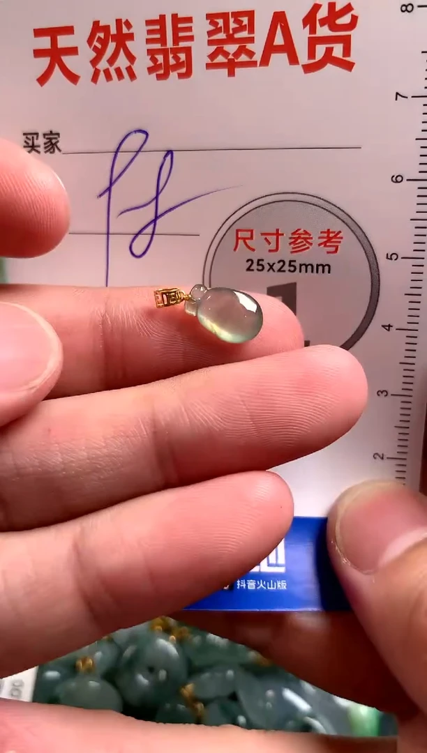 【闪购商品】翡翠颈饰18K金镶嵌14001074