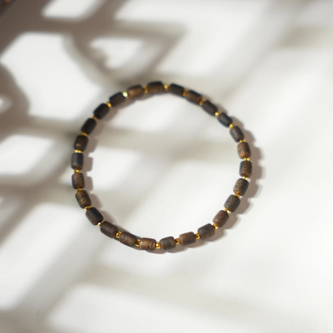 知允-天然沉香18K金手链