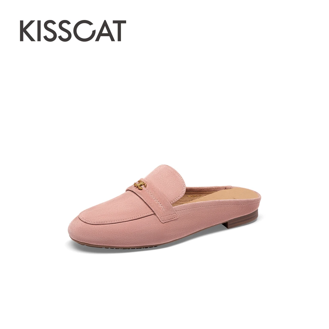 接吻猫新款好彩夏日通勤休闲穿搭拖鞋开运鞋KA54164-50