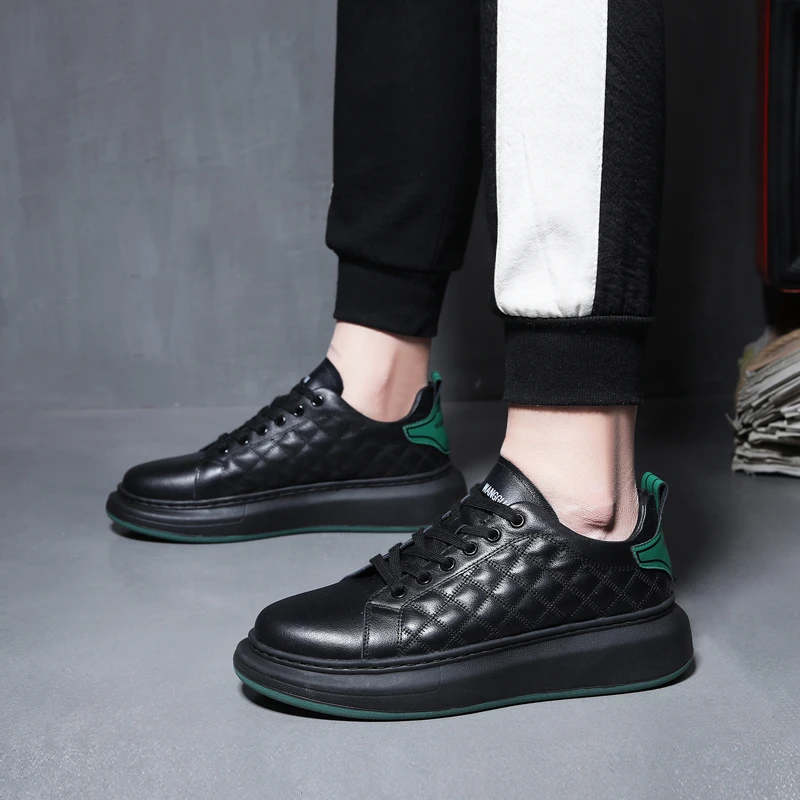 王冠休闲鞋男士2023新款男鞋百搭板鞋时尚潮流百搭小白鞋春秋透气