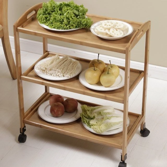 新疆包邮厨房菜架子 置物架多层火锅店放菜架移动三层4层落地水果