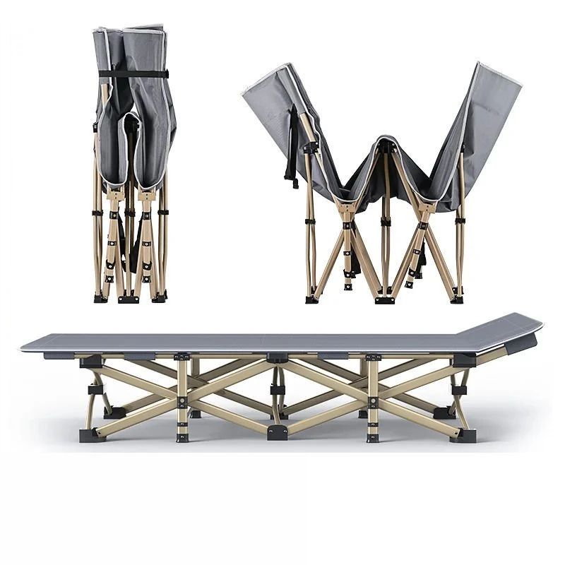 新疆包邮单人折叠床轻便简易午休床便携陪护床办公室加固午睡午休