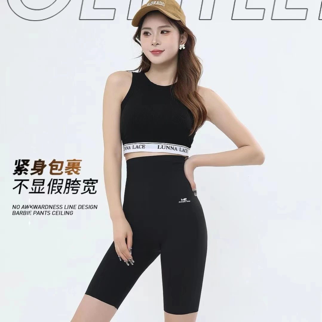 暴汗提臀瑜伽裤新款高腰打底裤高腰暴汗裤提臀裤运动收腹塑身衣