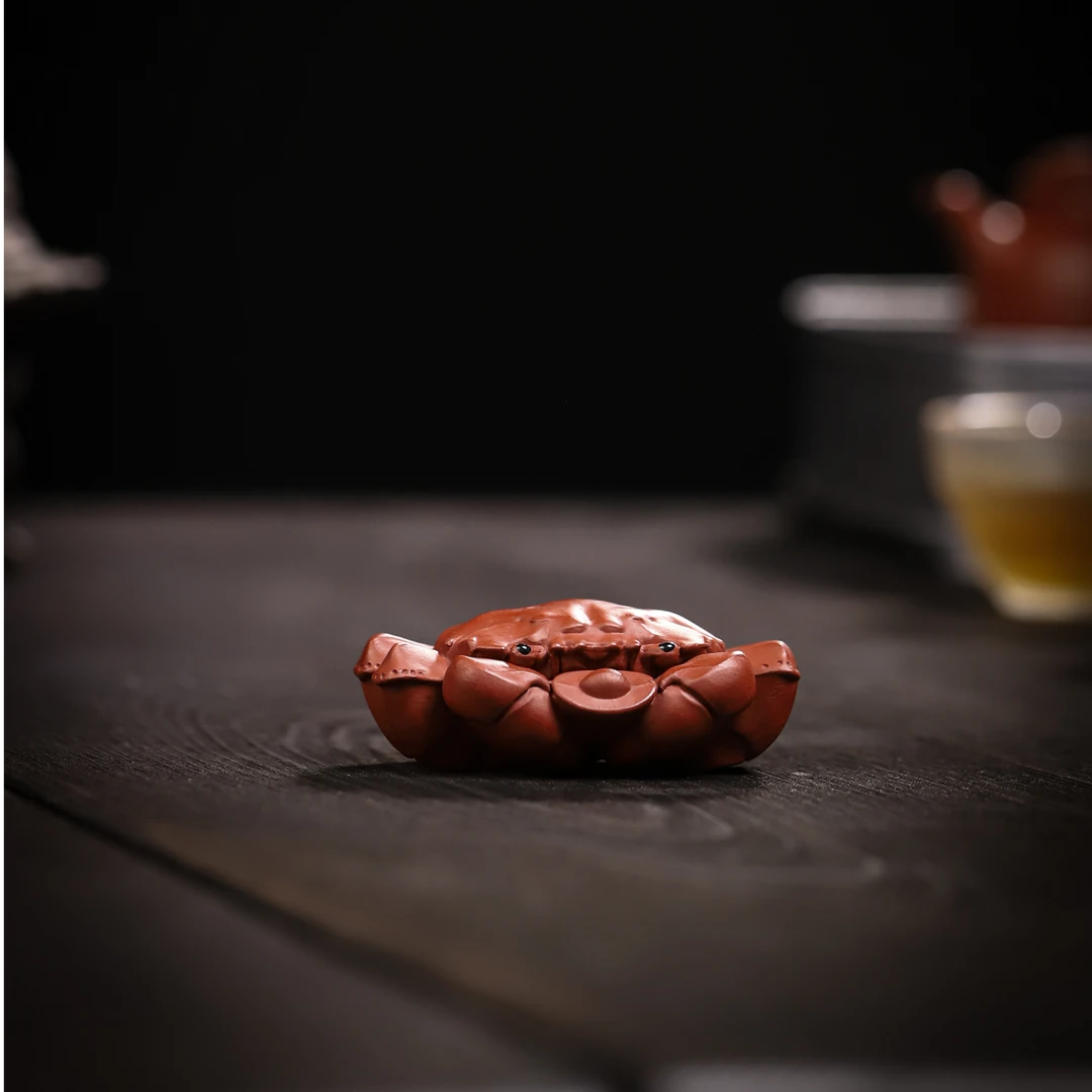 宜兴高端紫砂茶宠 螃蟹