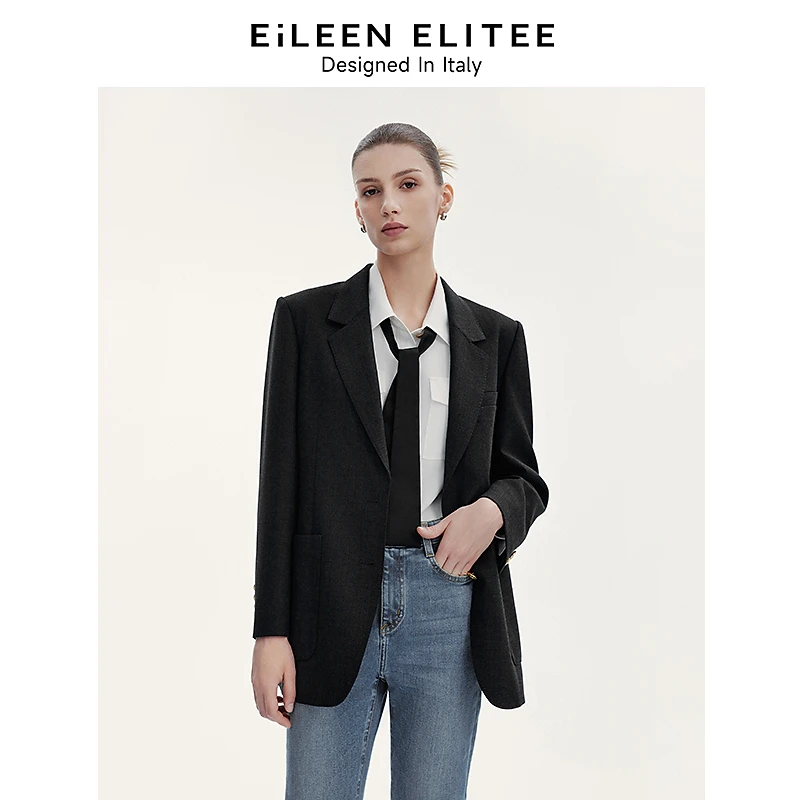 朗姿欧洲EiLEEN ELITEE西装外套2024秋季新款女气质职业西服正装
