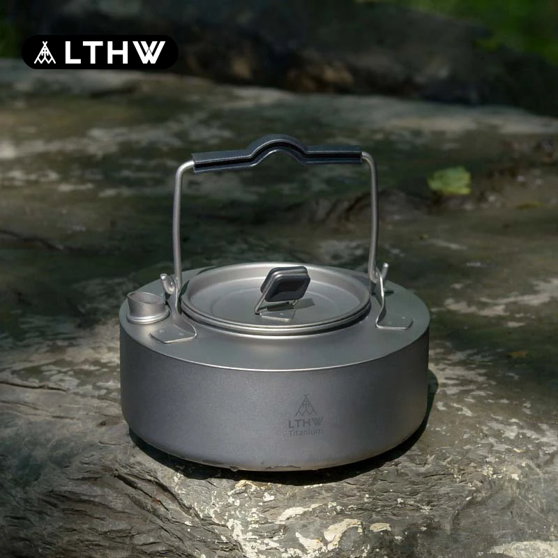 LTHW旅腾户外纯钛烧水壶家用茶壶超轻量防烫便携钛合金钛茶具新品