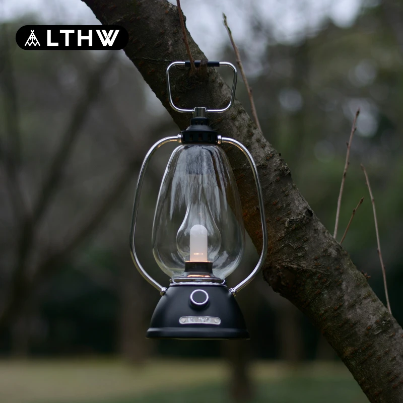 LTHW旅腾星旅复古提梁马灯户外露营照明帐篷灯led手提充电氛围灯