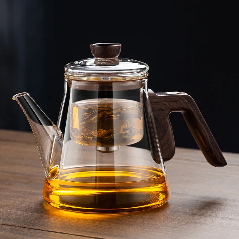 顶壶磁吸飘逸杯内胆泡茶壶创意轻奢一键出水高档冲茶器茶具