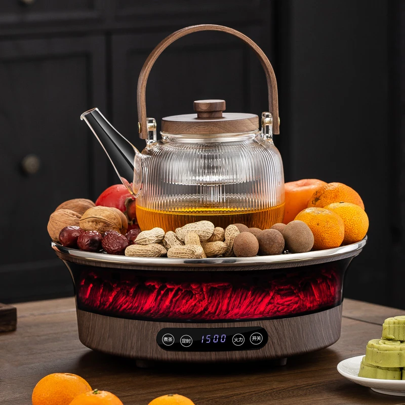 围炉煮茶室内家用加厚耐热玻璃煮茶壶冬季围炉煮茶炉加热炉煮茶壶