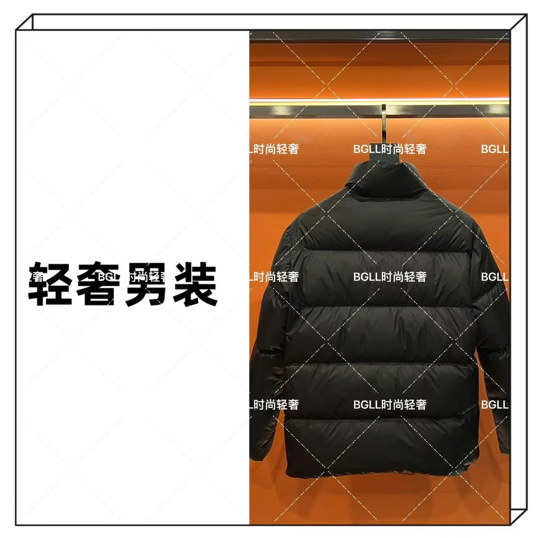 24年徽包男士轻薄款百搭鸭绒羽绒衣潮流时尚版立领短款