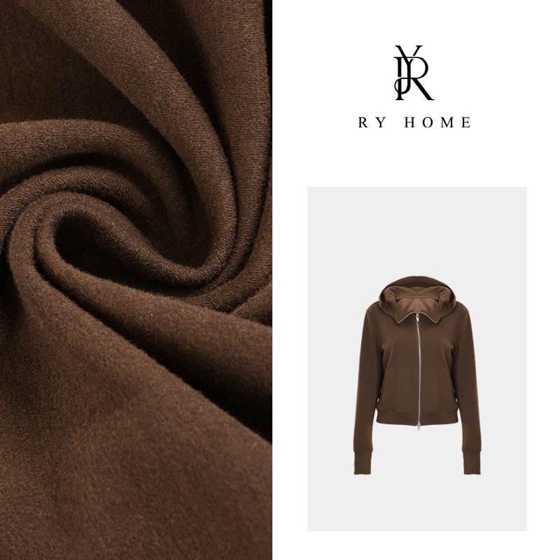 【容雨RYHOME-艾琳】连帽拉链插袖开衫外套W1675