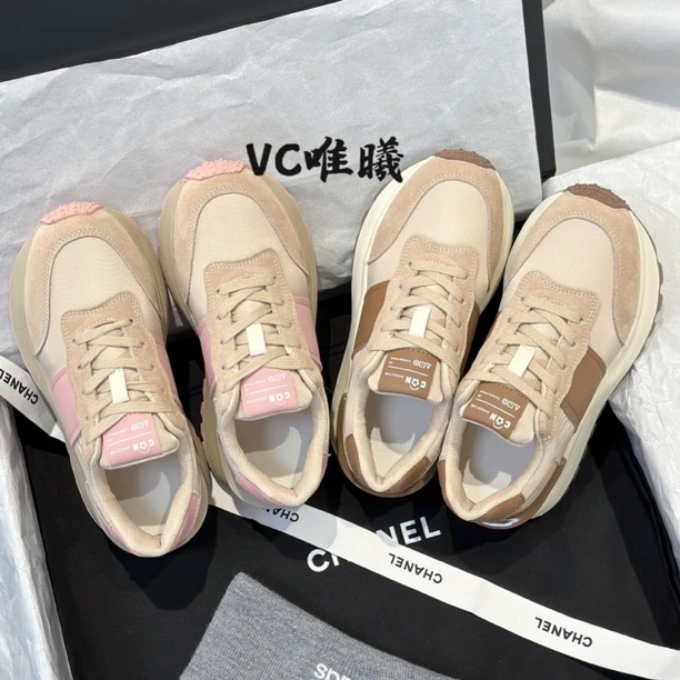 VC唯曦｜春季新款阿甘鞋潮流百搭休闲女鞋慢跑秀气厚底德训运动鞋