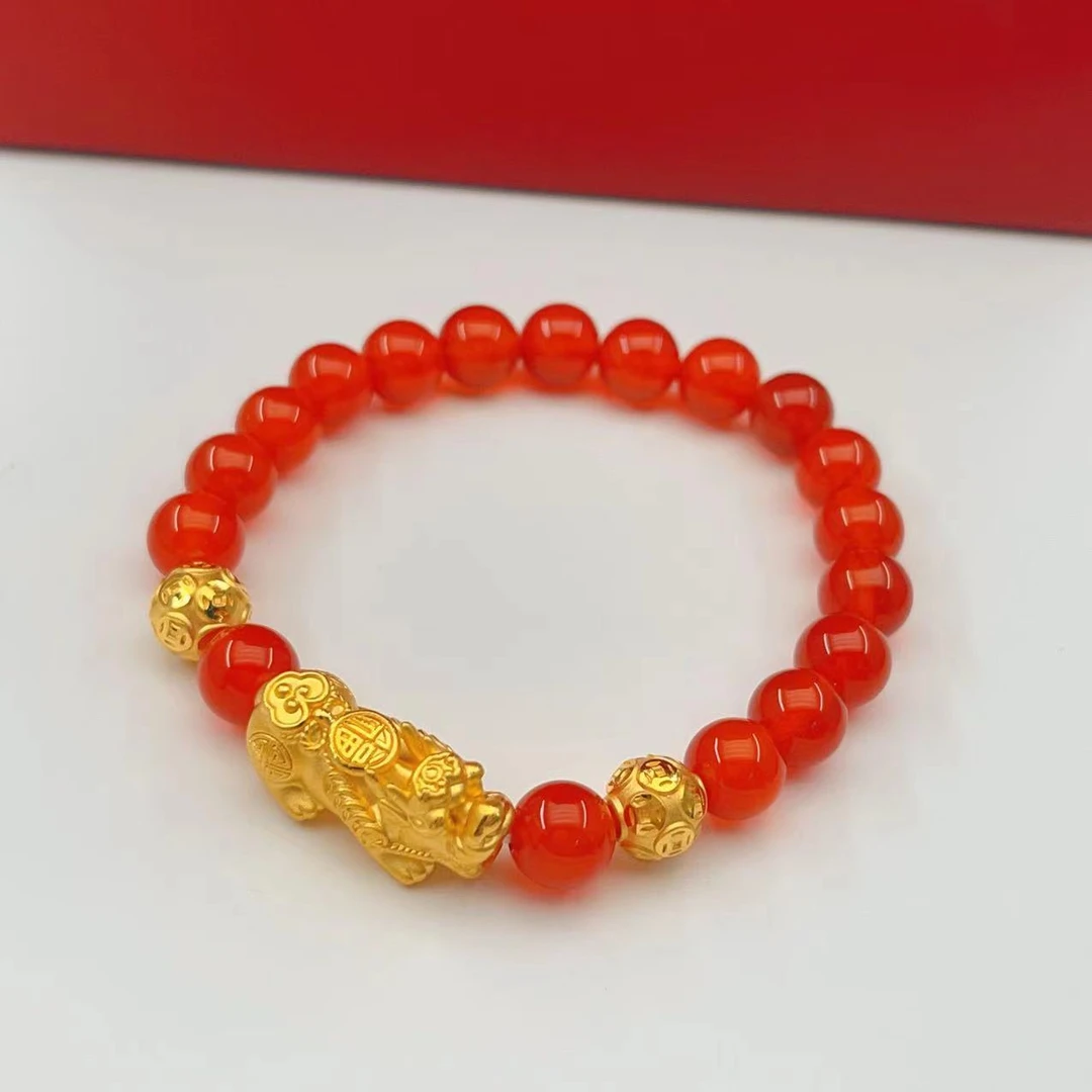 足金999时尚经典款貔貅手串百搭潮流