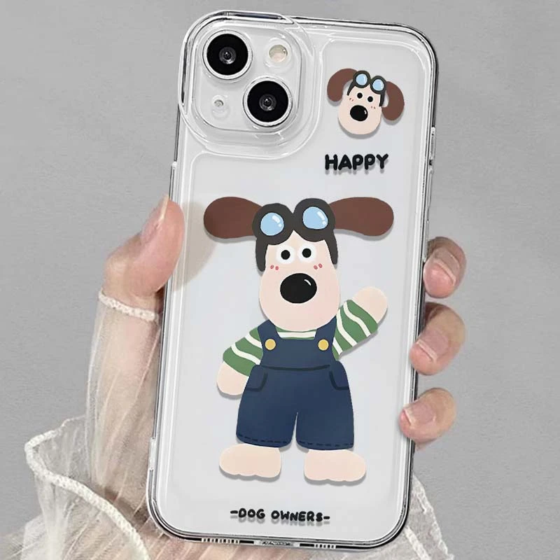 招手掌门狗苹果oppo小米vivo华为iPhone15手机壳14promax太空软13