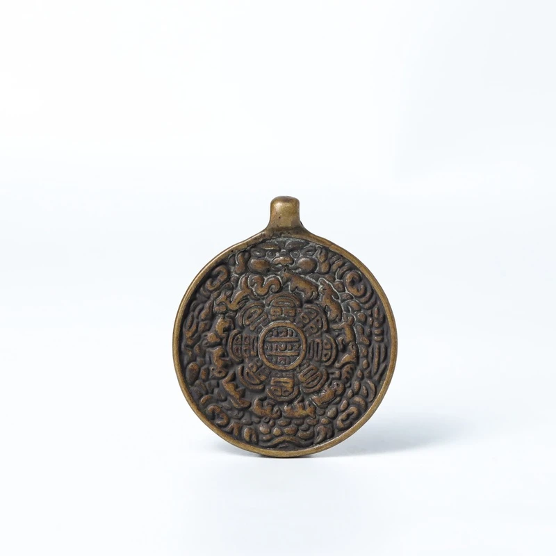 铜吊坠 尼泊尔九宫牌约44mm 约22g 29240416-20