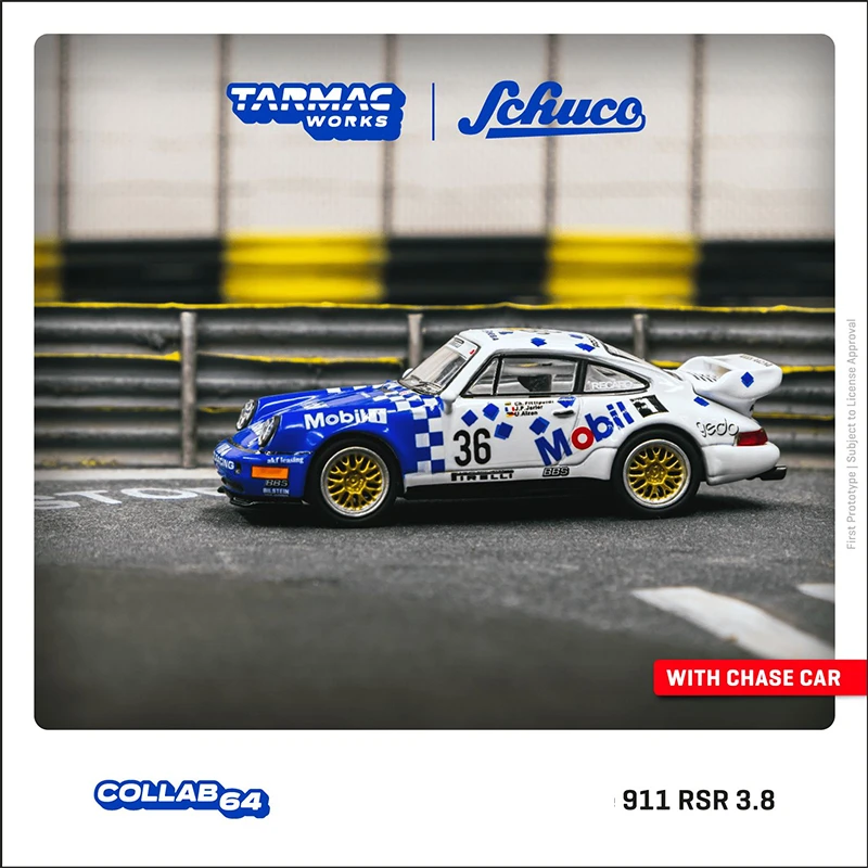 Tarmac Works 1:64 保时捷 Porsche 911 RSR 仿真合金汽车模型品