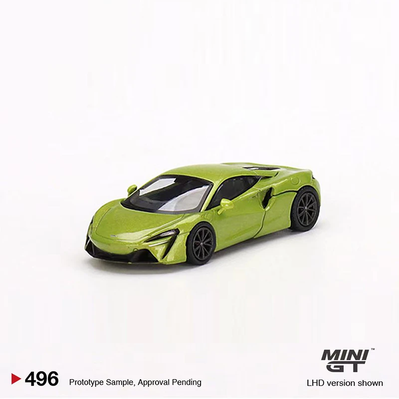 现货 MINIGT 1:64 迈凯伦 McLaren Artura Flux 合金汽车模型绿色