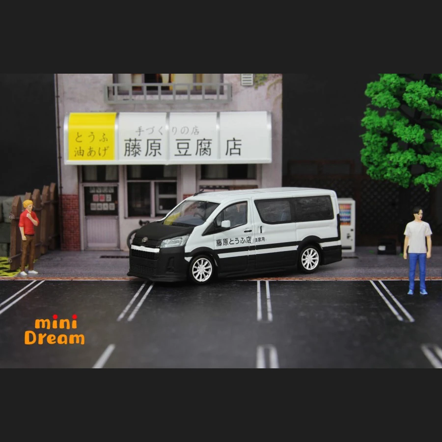 MiniDream 1:64 丰田海狮 Hiace V6 H300仿真合金车模-豆腐店涂装