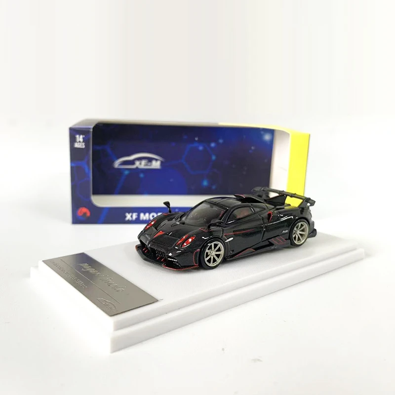 XF 1:64 帕加尼 伊莫拉 仿真合金 超跑汽车模型 - 全碳红边涂装