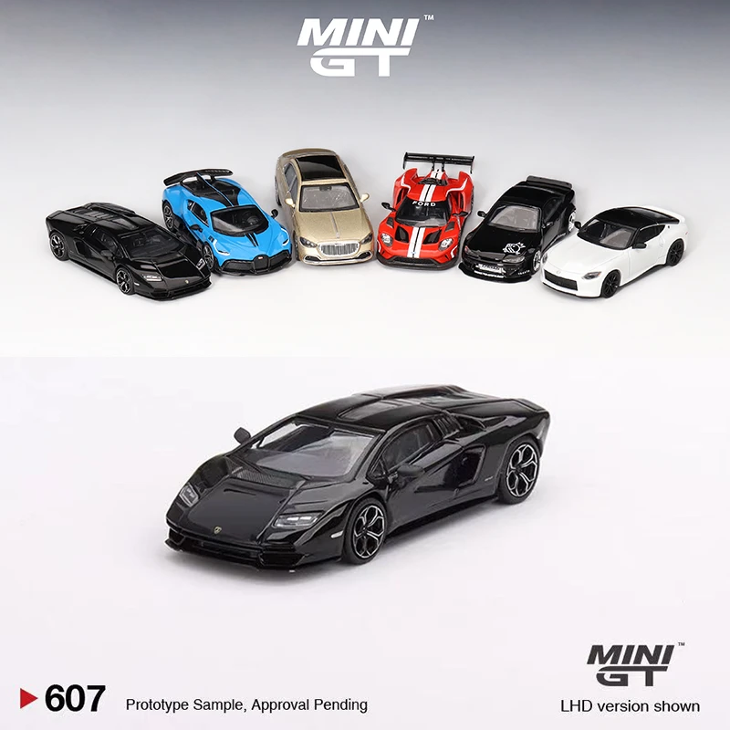 MINIGT 1:64 仿真合金兰博基尼 LPI 800-4 黑色 汽车模型 #607左
